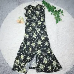 843 SLOBE IENA ロングシャツ シャツワンピース 黒 ジレにも✨