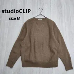 studioCLIP スタディオクリップ Vネック アルパカ ウール セーター