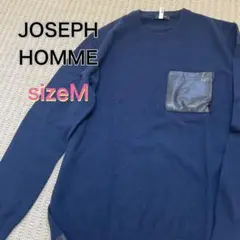 サイズM ジョセフオム ネイビー 長袖 ニット カシミヤ