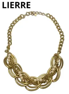 美品　LIERRE ネックレス　ゴールド
