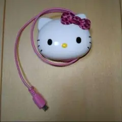 サンリオ　ハローキティ　充電ケーブル　ヒョウ柄　ピンク