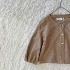 ♬カオス KAOS ビジューボタン ノーカラー ジャケット カーディガン 羽織