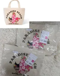 日焼けメロクロ マイメロ クロミ ランチバッグ トートバッグ 沖縄限定 2個
