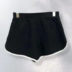 ノーバウンダリーズ ショートパンツ 短パン 無地 ラフ キッズ M《a661