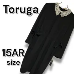 【新品未使用】Toruga ワンピース フォーマル ブラック【L〜LL】