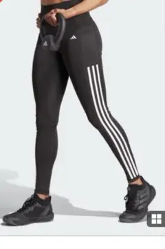 adidas OPTIME スリーストライプ　フルレングスレギンス　XS