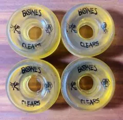 【BONES】SPF 54mm クリアウィール 4個セット 使用少なめ