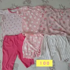 女の子　半袖パジャマ　まとめ売り　100cm ピンク　ユニクロ　バースデイ