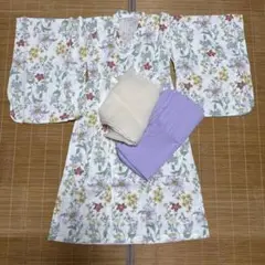 【美品】プティマイン　浴衣　ワンピース　130