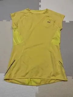 レディース　PUMA イエロー 半袖シャツ Mサイズ