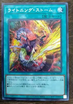 遊戯王 ライトニング・ストーム シークレット 絵違い