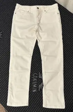 back rush ストレッチスキニーパンツ 白 パンツ ホワイト L 67cm