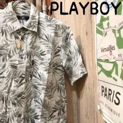 PLAYBOY プレイボーイ アロハシャツ L 古着 (1787)