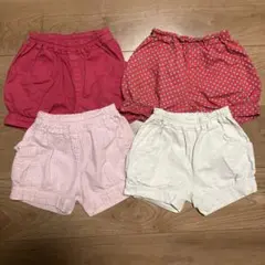 かぼちゃパンツ　90 まとめ売り　ピンク・赤・白