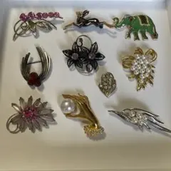 ブローチ　10個セット