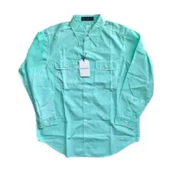 新品 マディソンブルー HAMPTON TW OVER DYED SHIRT 緑