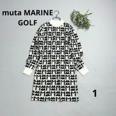 最終値下げ！MUTA MARINE ホワイトワンピース muta MARINE GOLF ムータマリンゴルフ レディース ボーダー