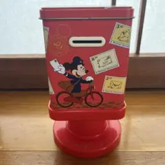 昭和レトロ ディズニー ミッキー 貯金箱(チョコレートの空き缶)