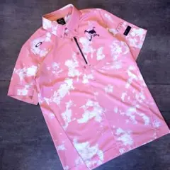 極美品 OAKLEY GOLF カモ柄 スカルロゴ ピンク 両面ロゴ