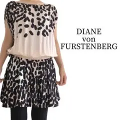 DIANE von FURSTENBERG チュニックワンピース 総柄 シルク