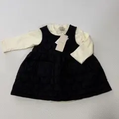 petit main ハートキルトジャンスカセット 80size
