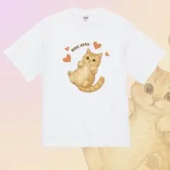 可愛い子猫のイラストTシャツ Mサイズ
