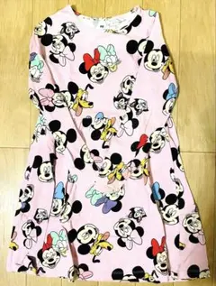 H&M ミッキー ミニー キャラクター ワンピース