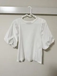 BEAMS B:MING パフスリーブTシャツ　ホワイト