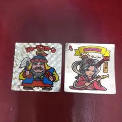 ビックリマンシール シャーマンカーンと女性キャラクター