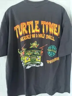 新品 Tシャツ L タートルズ タートルタイム ビッグシルエット