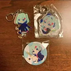 ツユ やぱ雨 アクキー缶バッジセット