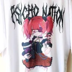サイコネーション PSYCHO☆NATION ろろコラボ Tシャツ 白