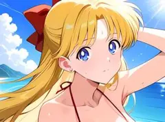 A4ポスター セーラーヴィーナス　ファンアート　美少女　高画質　ビキニ
