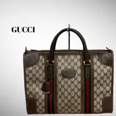 高級 希少 グッチ GGプラス シェリーライン ハンドバッグ