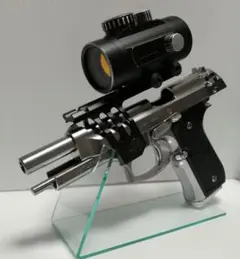 東京マルイ ベレッタM92Fシルバー マウントベースドットサイトカスタムモデル