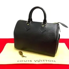 極 美品 保存袋 鍵付き ルイヴィトン エピ スピーディ 25 ボストンバッグ