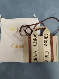 クロエ Chloe woody スモールトートバッグ