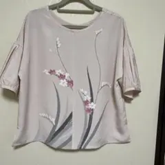 着物リメイクシルク100%ブラウス