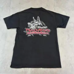 BAD ASS　バイクパーツ　トップス　半袖　Tシャツ　古着　ブラック　黒　M