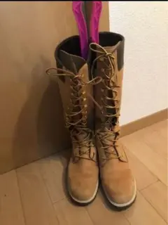 Timberland 編み上げロングブーツ