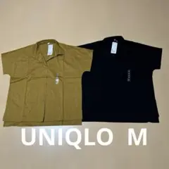 新品未使用UNIQLOユニクロオーバーサイズスキッパーポロシャツM2枚セット