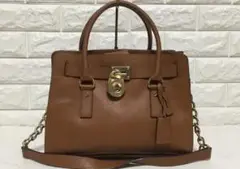 no10866 マイケルコース 2way レザー ショルダー トート バッグ