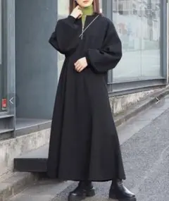 tiptop ハーフジップ2wayマーメイドワンピース