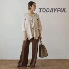 TODAYFUL オーバー シャツ ニット