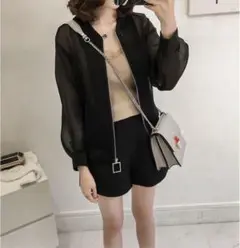 シアーシャツ 大きなサイズ 2XL 3XL 4XL ブラック