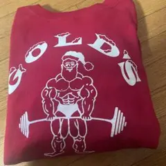 GOLD'S GYMクリスマス限定スウェット赤　ゴールドジム