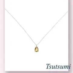 ✴【ジュエリーツツミ】K10シトリンネックレス ゴールド