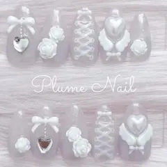 ♡ 量産型 ロリータ ゆめかわいい ピンク 紫 ネイルチップ a380 ♡