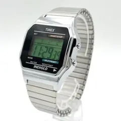 稼働品 TIMEX タイメックス INDIGLO デジタル腕時計 新品電池