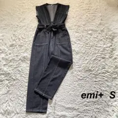 【美品】emi+ オールインワン デニム ノースリーブ